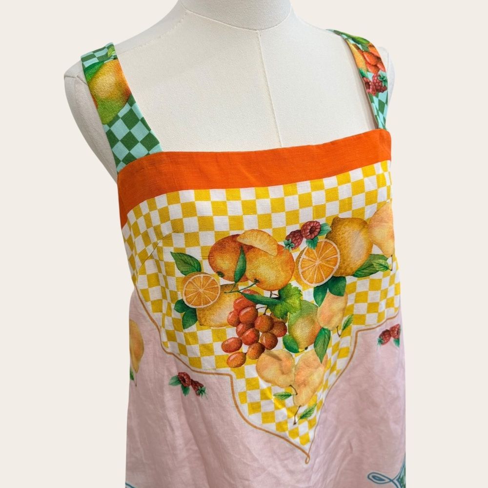 Antonio Melani Small Eliana Fruit Print Linen Blend Sleeveless Mini Dress NWT - Picture 4 of 13